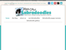Tablet Screenshot of moocowlabradoodles.com